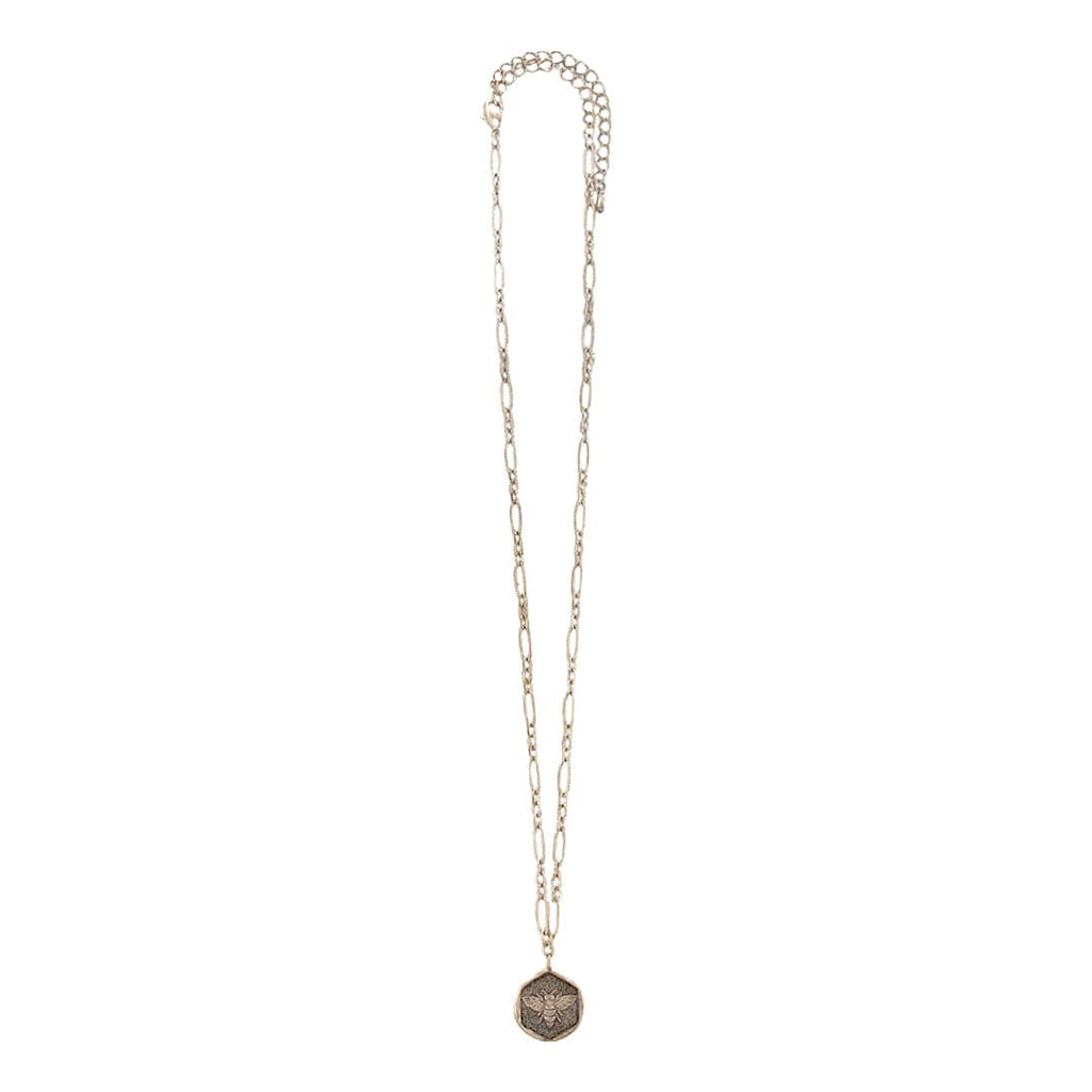 Silver Necklace w/ Bug Pendant