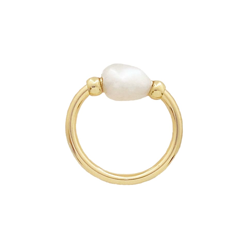 Baroque Pearl Golden Ring