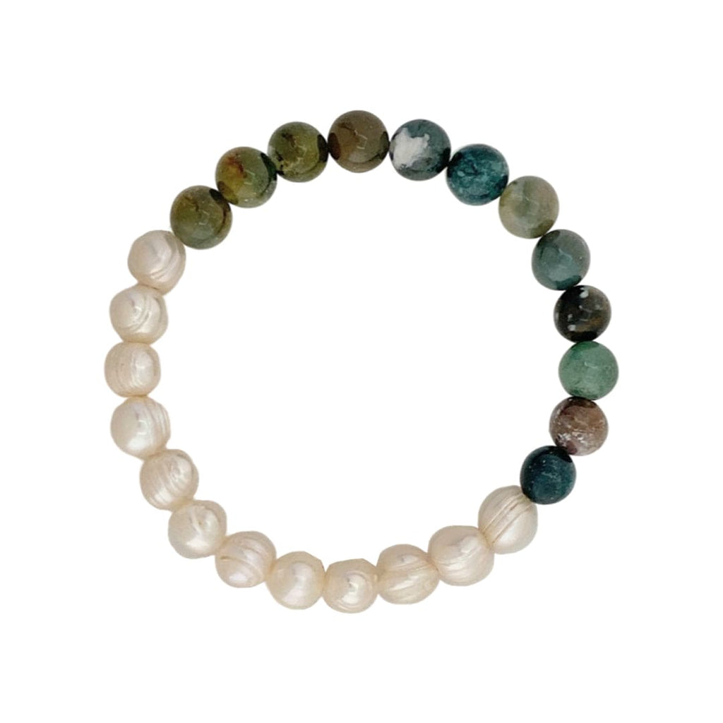Freshwater Pearls Bracelet w/ Agate