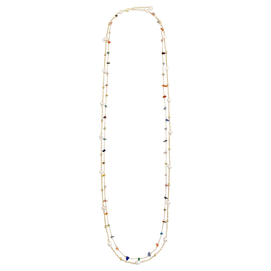 Quartz Necklace w/ Freshwater Pearls