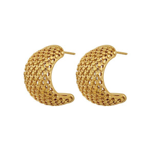 Stainless Steel Gold plated Hoop