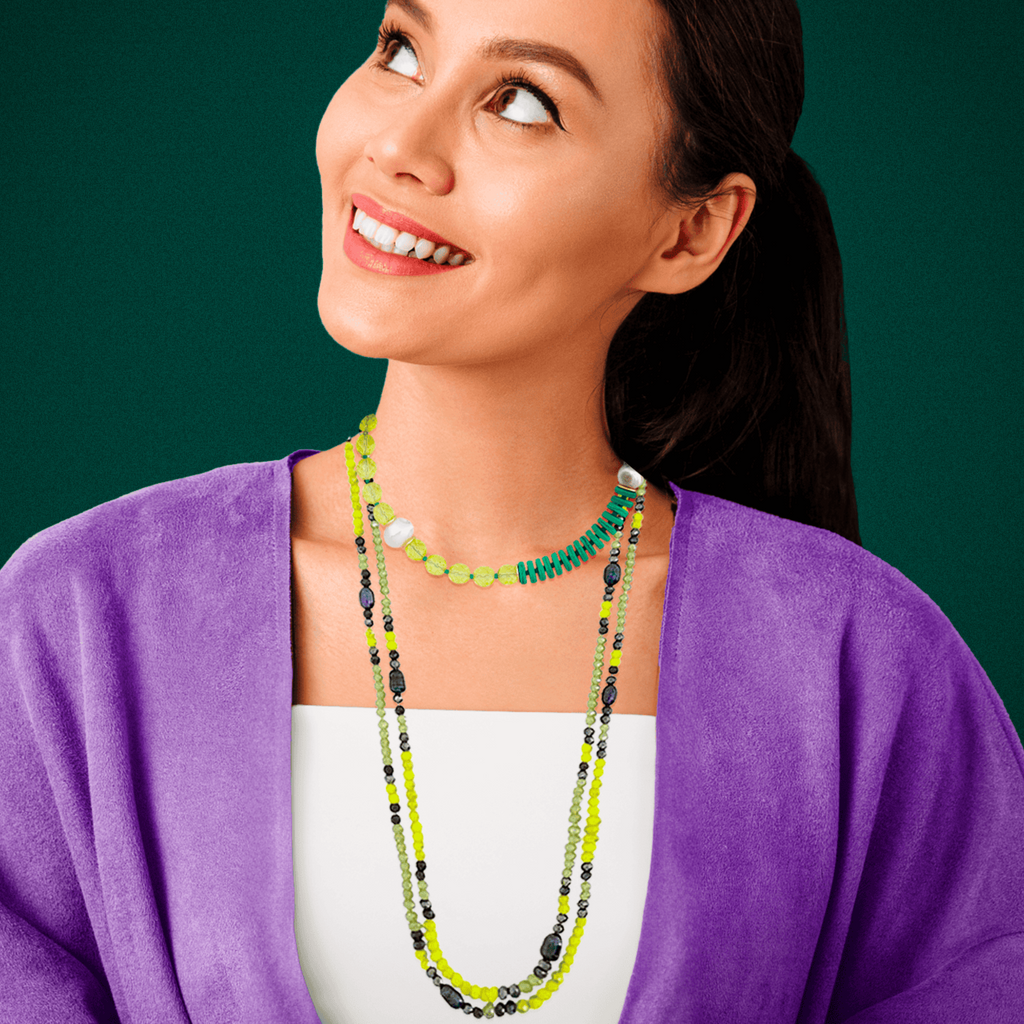 Czech beads necklace discount