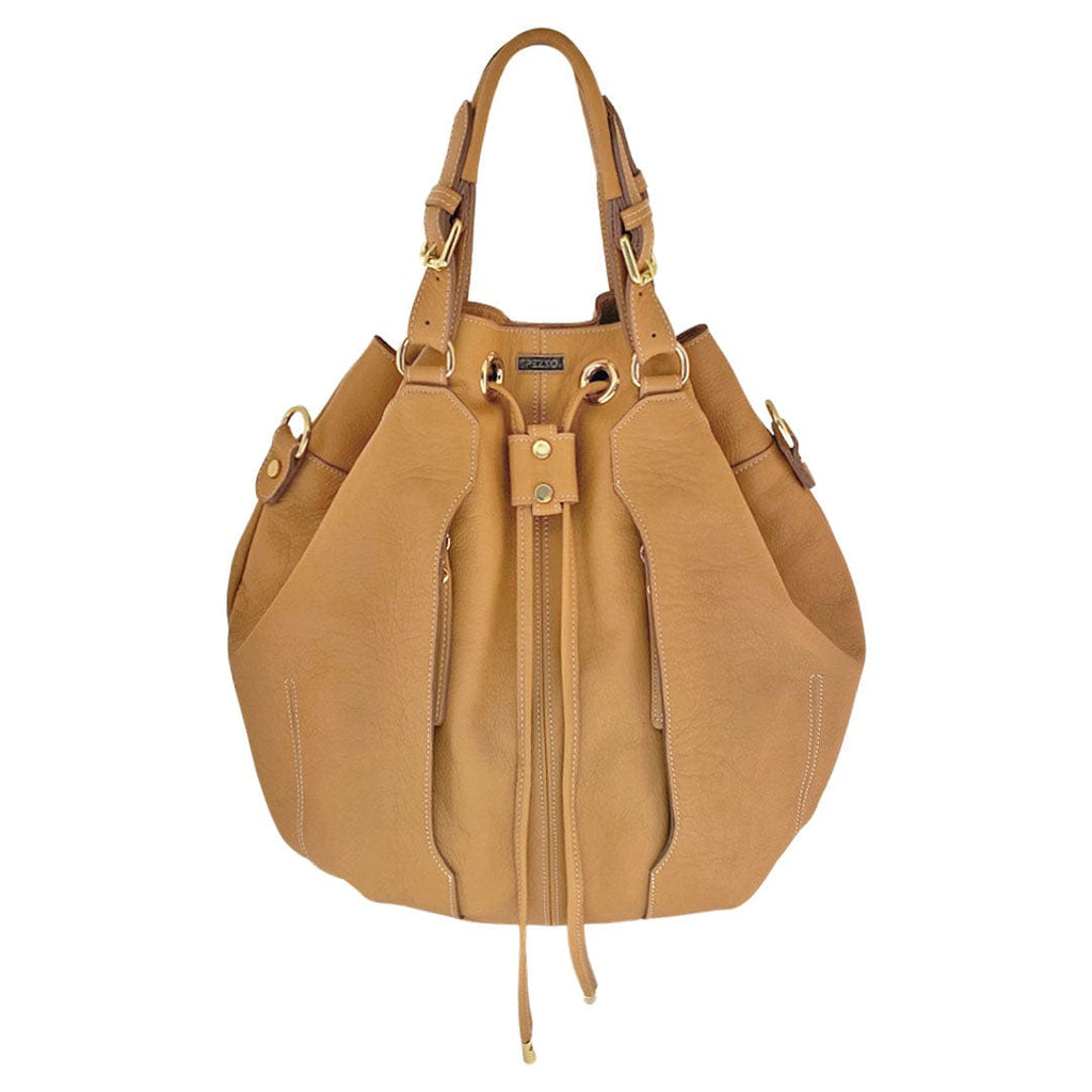 Camel Leather Spezzo Bag