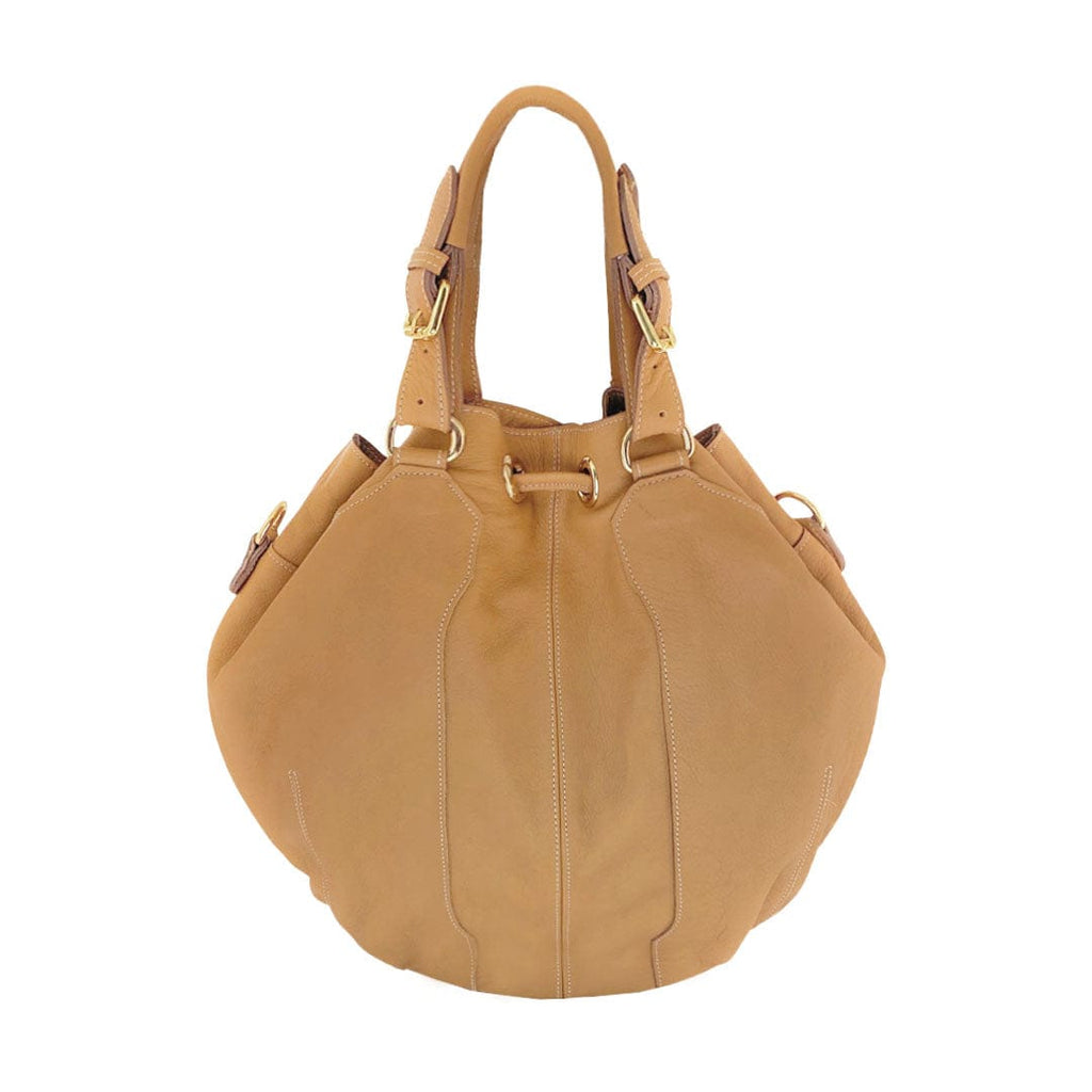Camel Leather Spezzo Bag