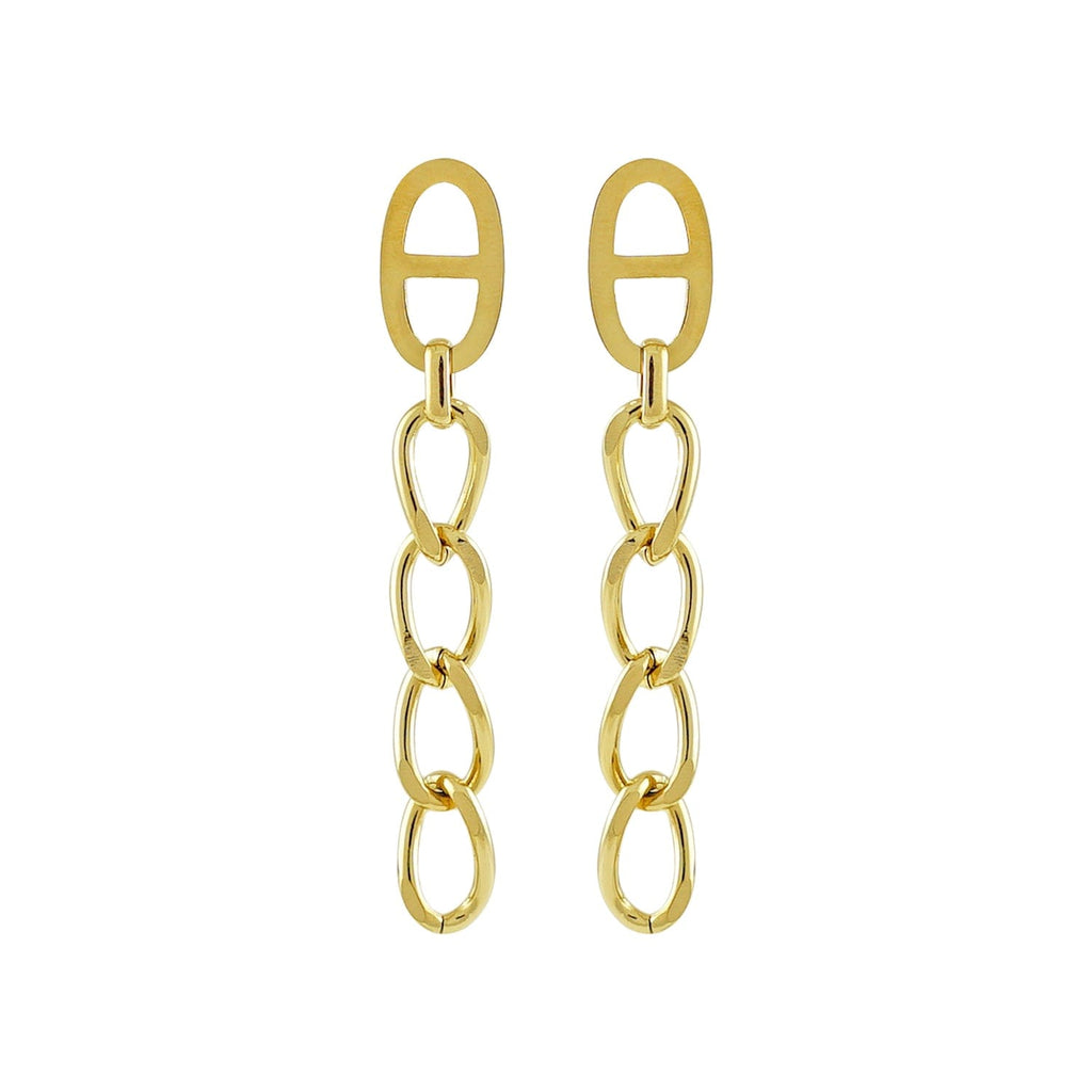 Golden Earrings w/ Chains