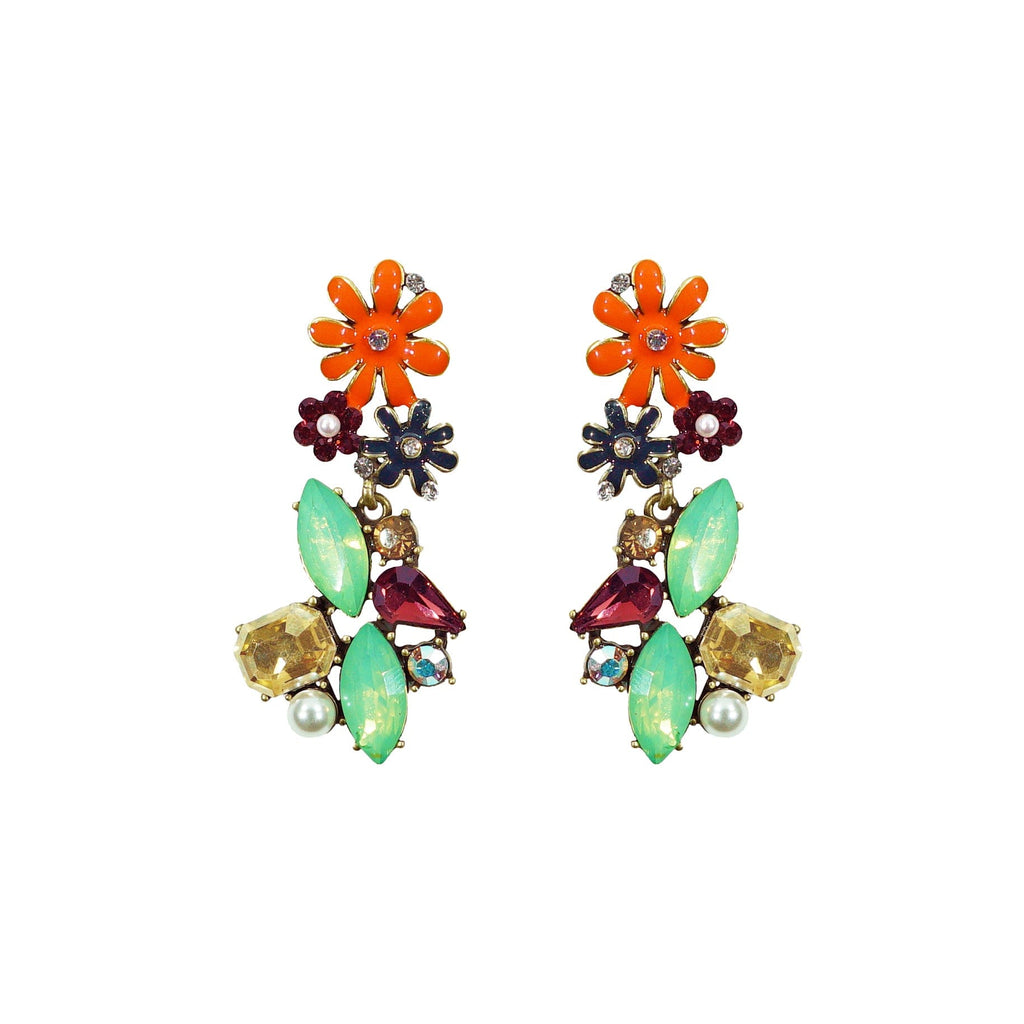 Multicolored Crystal Earrings