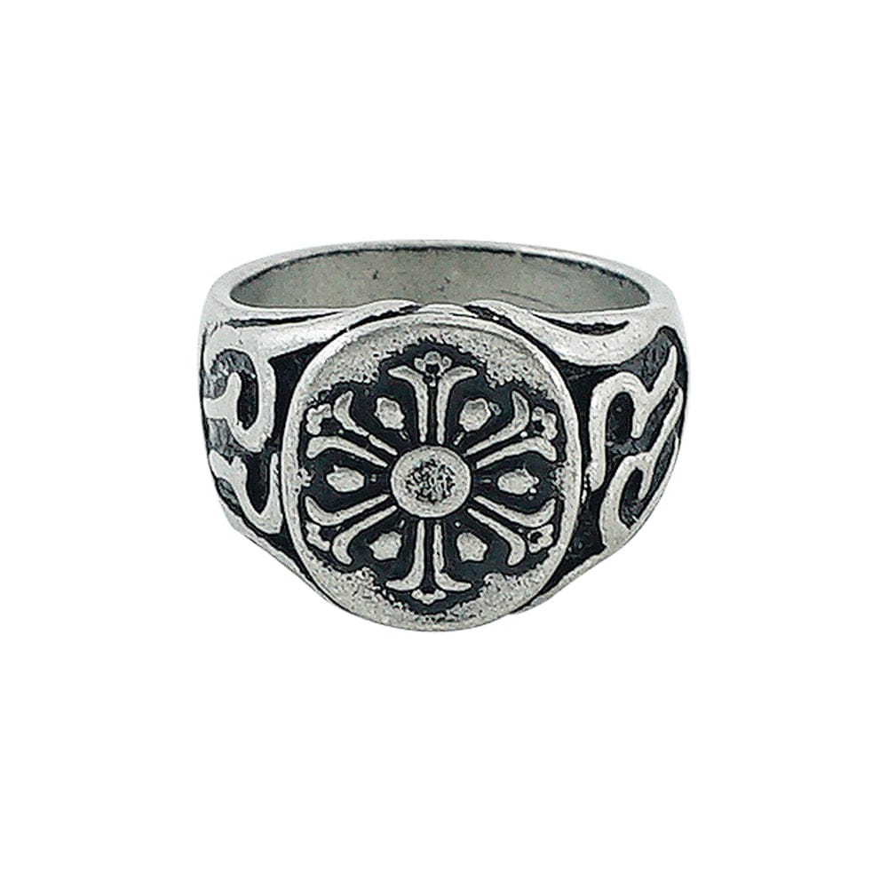 Engraved Silver Plated Ring