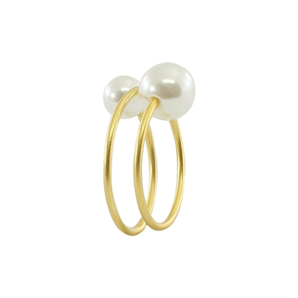 Golden Ring w/ Cultured Pearls