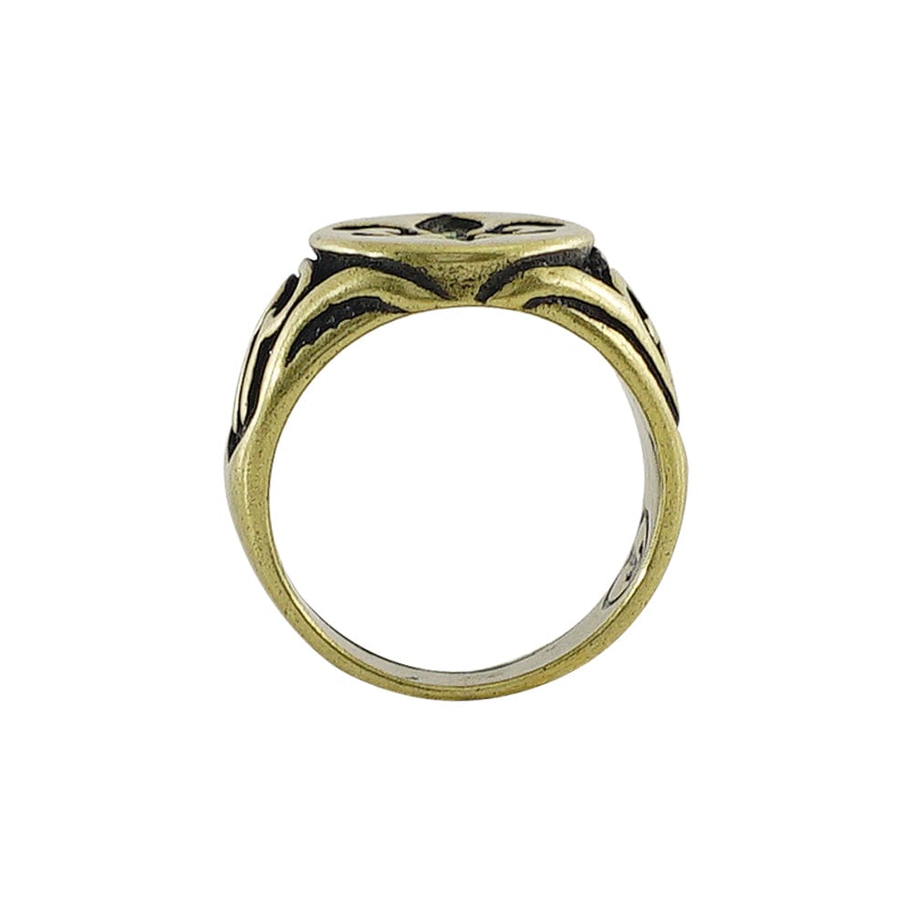 Brass Ring w/ Fleur de Lys