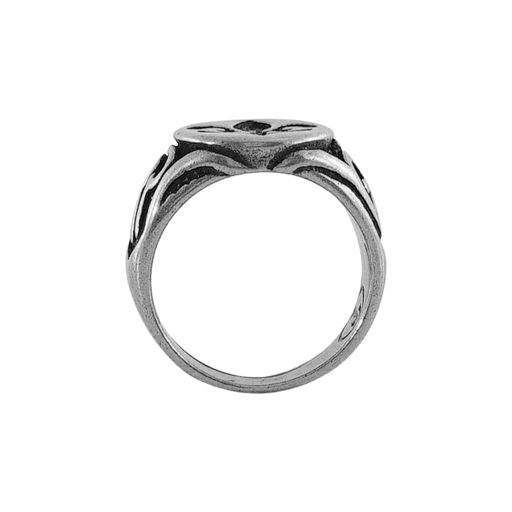 Silver Plated Ring w/ Fleur de Lys