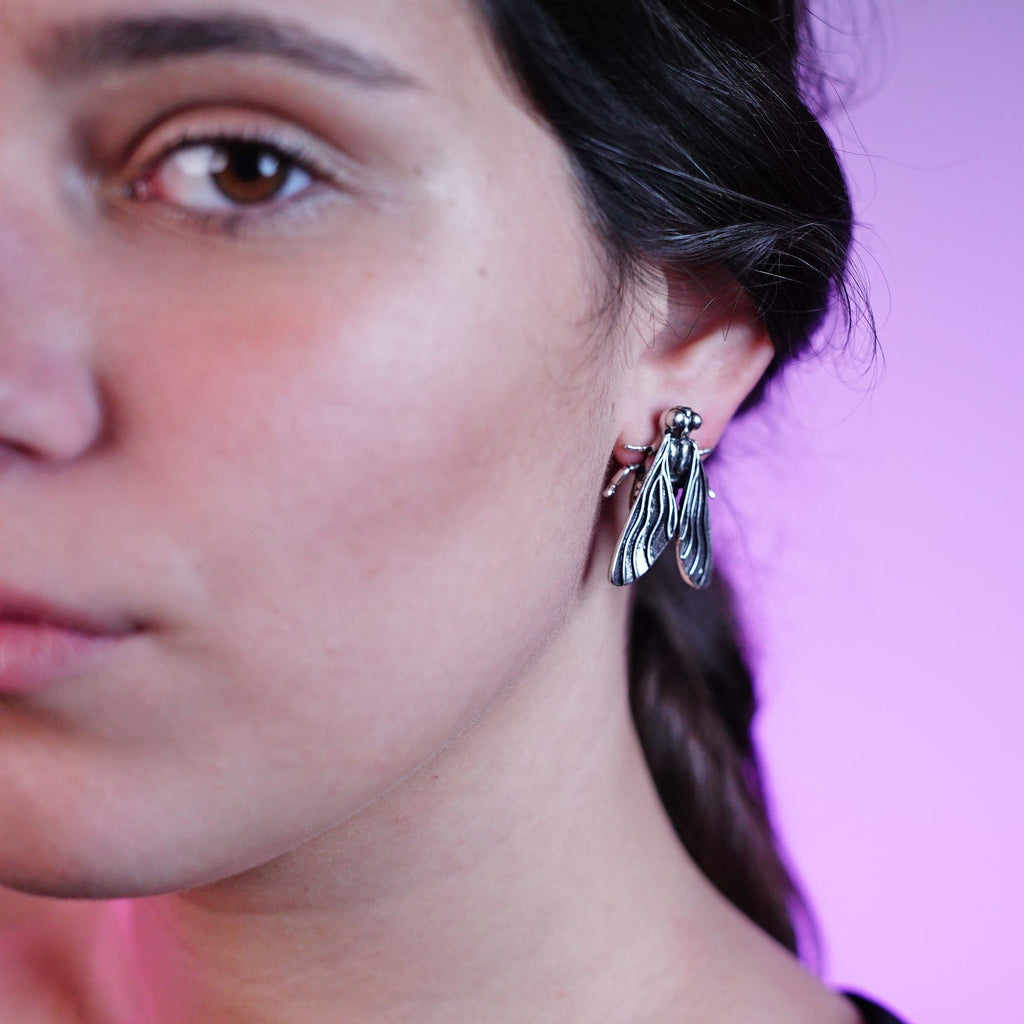Silver Bug Earrings