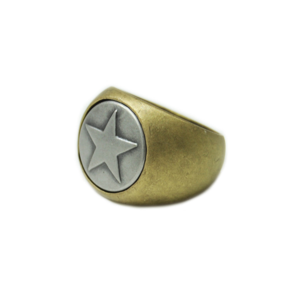 Brass & Silver Plated Ring