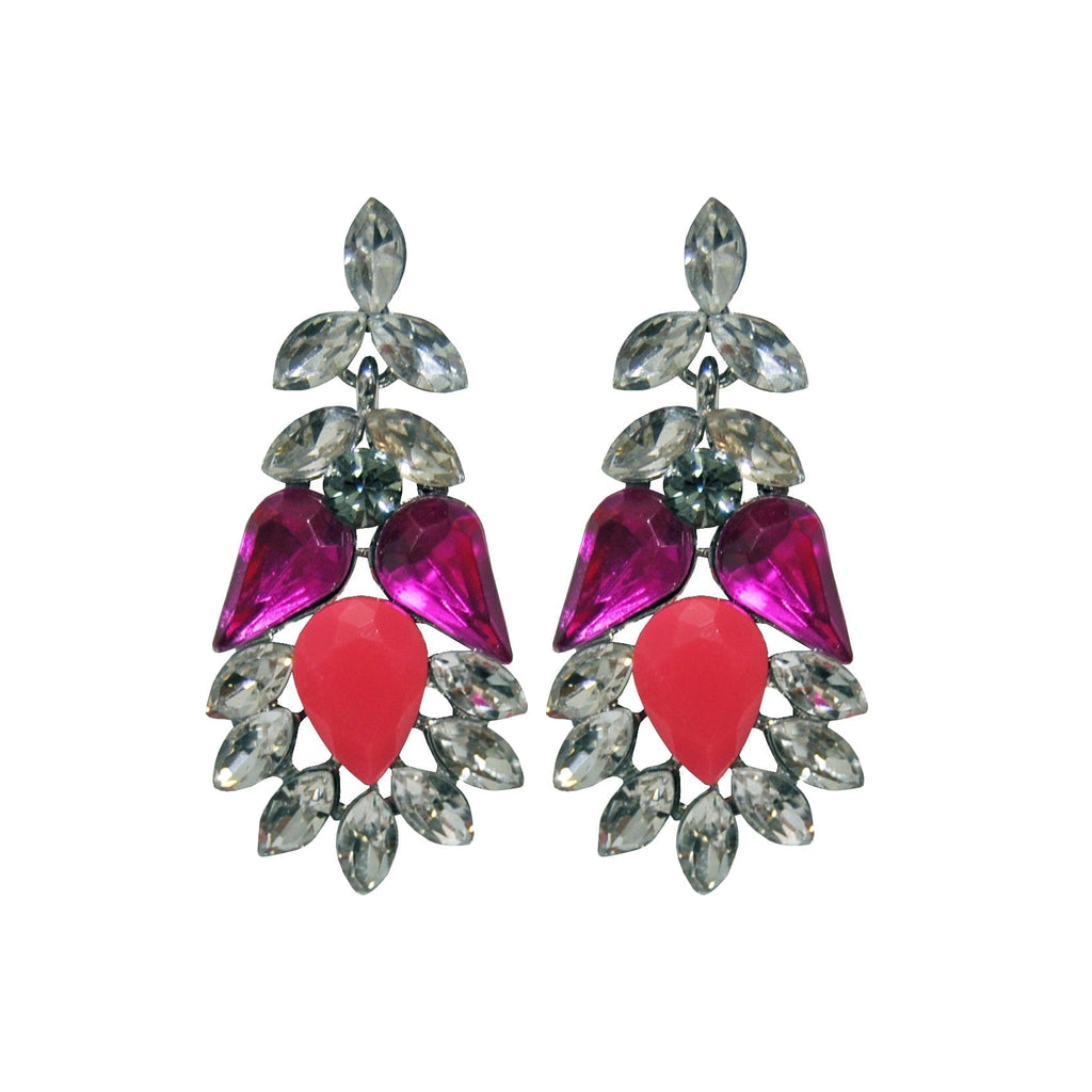 Pink Crystals Earrings