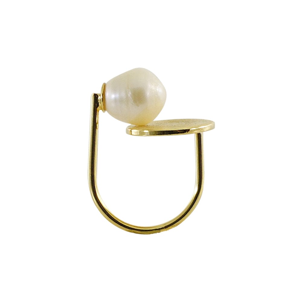 Golden Ring w/ Cultured Pearl