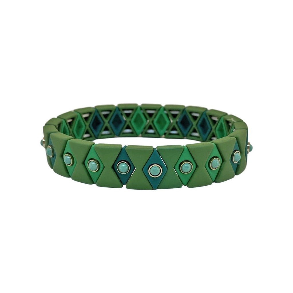 Green Enamel Bracelets